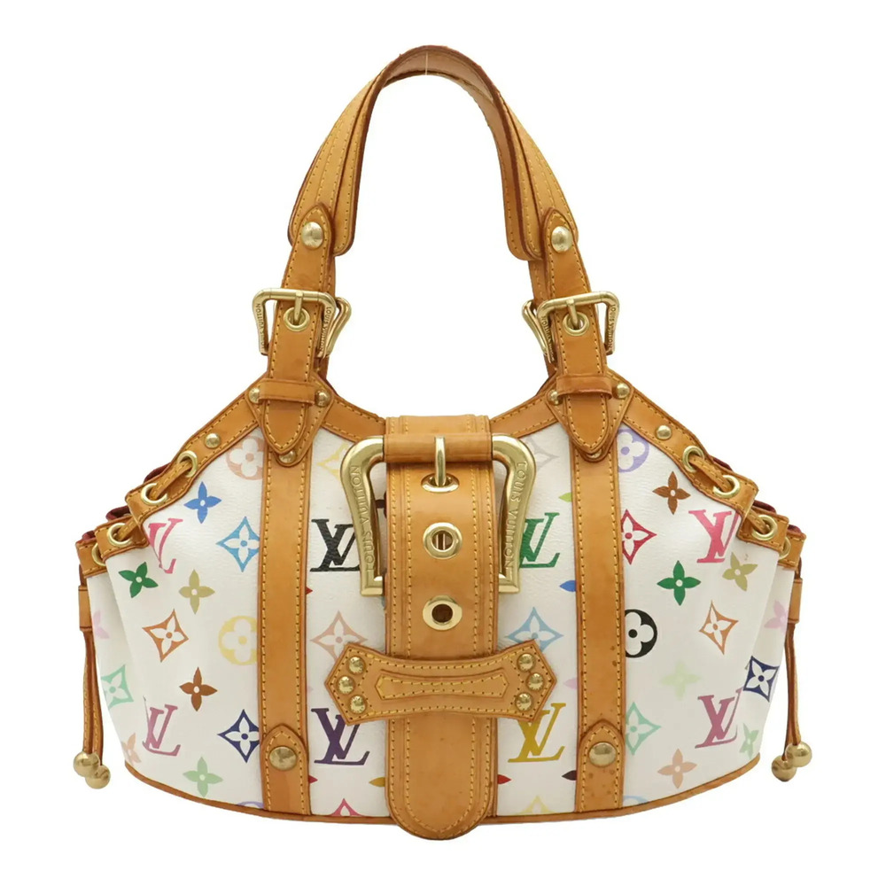 LOUIS VUITTON Louis Vuitton Monogram Multicolor Teda PM Handbag Blanc White M...